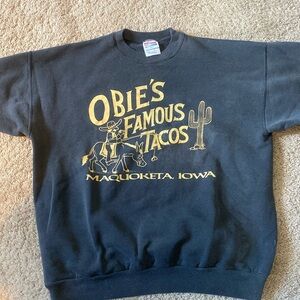 Vintage Crew Neck Obie’s Famous Tacos Maquoketa, Iowa